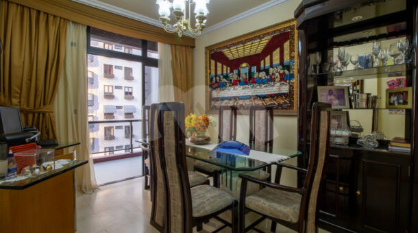 imagem da sala jantar do apartamento à venda na Barra da Tijuca
