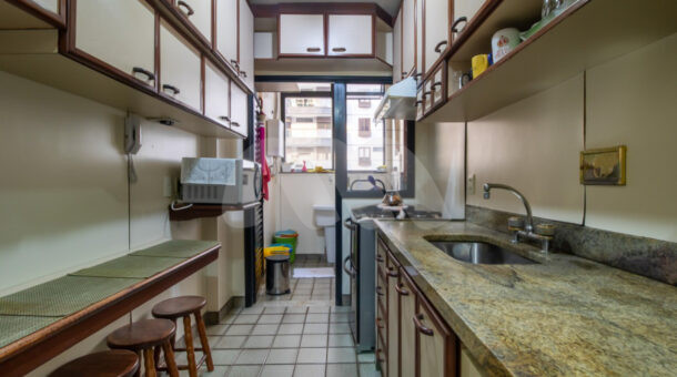 imagem da cozinha do apartamento à venda na Barra da Tijuca