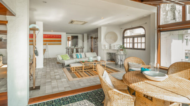Imagem de ampla sala de estar e jantar integradas da Casa à venda no Jackson de Figuereido no Joá